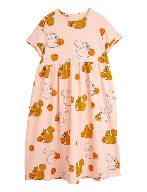 Mini Rodini Squirrels Aop Ss Dress Mini Rodini Pink