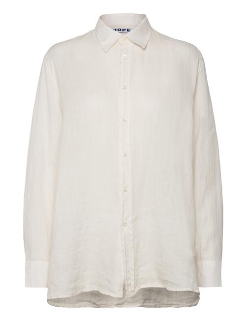 Hope Elma Edit Clean Shirt Off White Linen Hope White