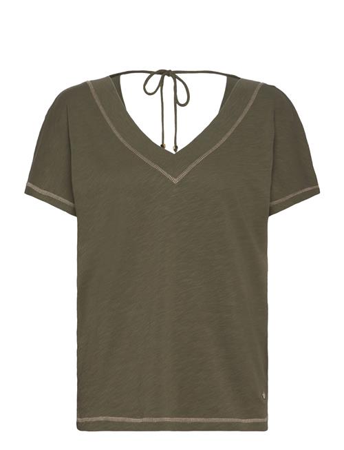 MOS MOSH Mmmandy V-Neck Tee MOS MOSH Khaki