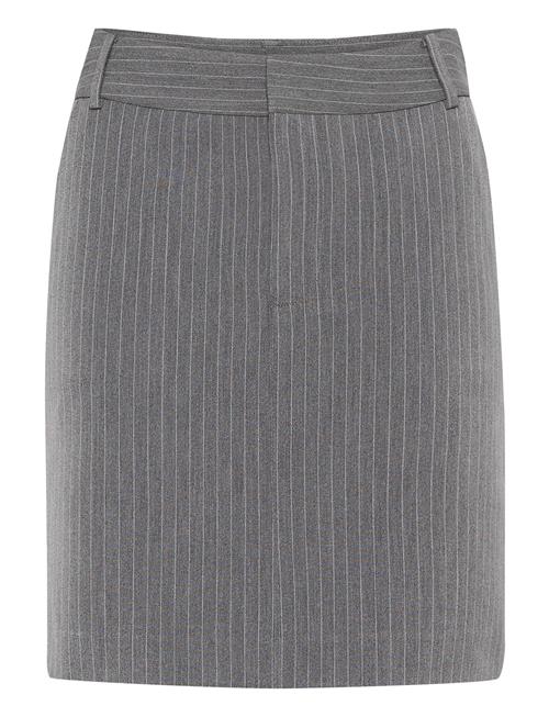 Gestuz Joellegz Mel. Pinstripe Mw Skirt Gestuz Grey