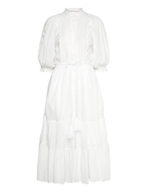 Cotton Slub Midi Dress By Ti Mo White