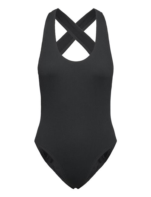 NIKE SWIM Nike Elevated Essential Pucker Crossback Piece NIKE SWIM Black