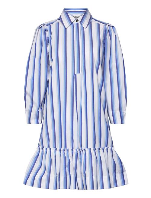 Ganni Stripe Cotton Ganni Blue