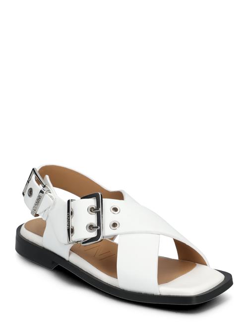 Se Ganni Feminine Buckle Ganni White ved Booztlet