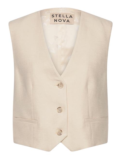 Se Stella Nova Tailored Tuxedo Vest Stella Nova Cream ved Booztlet