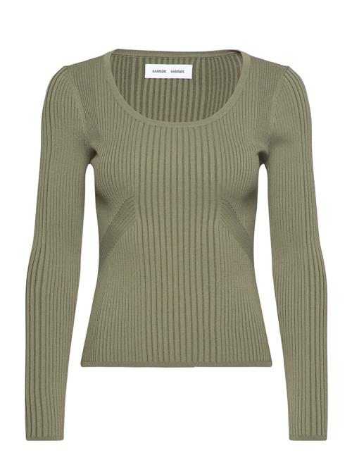 Se Samsøe Samsøe Saeve Sweater 15172 Samsøe Samsøe Green ved Booztlet