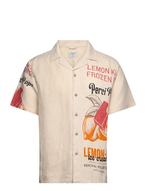 Percival Lemon Kreme Cuban Shirt Percival Beige