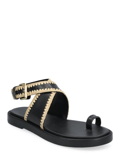 3.1 Phillip Lim Naya Raffia Ankle Wrap Sandal 3.1 Phillip Lim Black