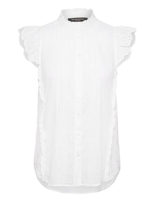 Se Bruuns Bazaar Carpinusbbpleat Shirt Bruuns Bazaar White ved Booztlet