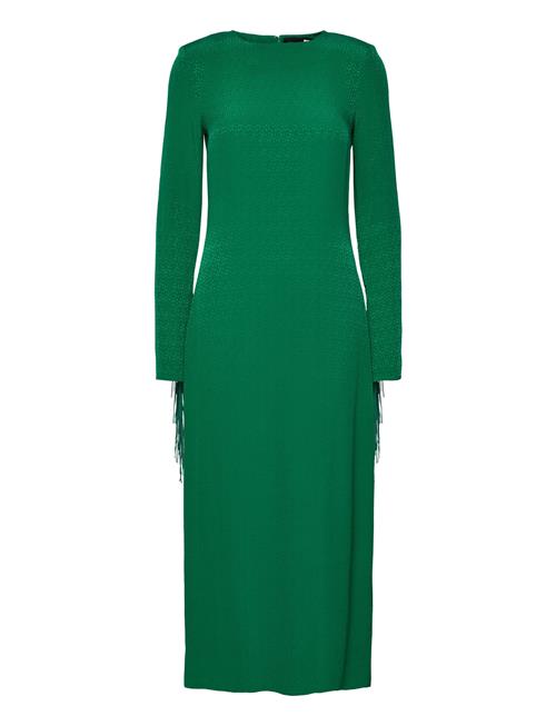 Fringe Midi Dress ROTATE Birger Christensen Green