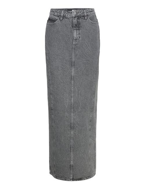 ROTATE Birger Christensen Rhinest Denim Skirt ROTATE Birger Christensen Grey