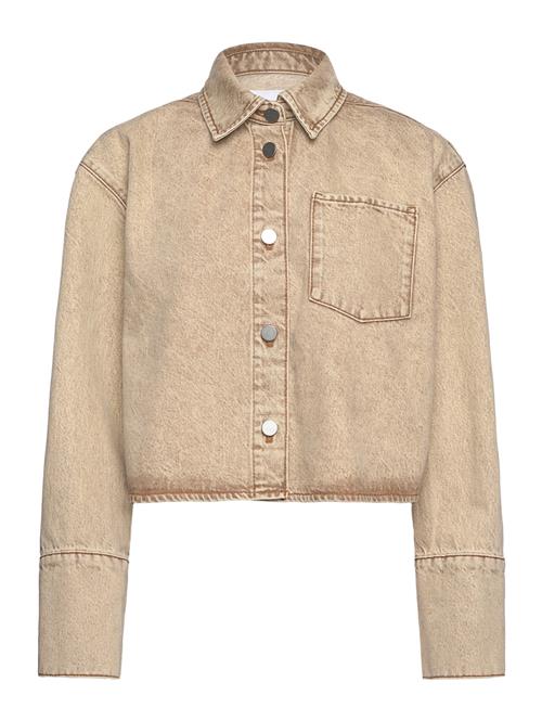 REMAIN Birger Christensen Short Denim Shirt REMAIN Birger Christensen Beige