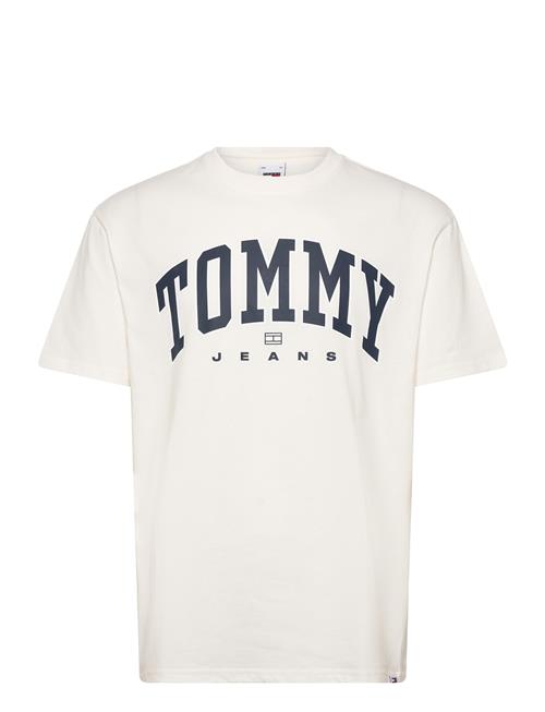 Tommy Jeans Tjm Reg Arch Varsity Tee Ext Tommy Jeans Cream