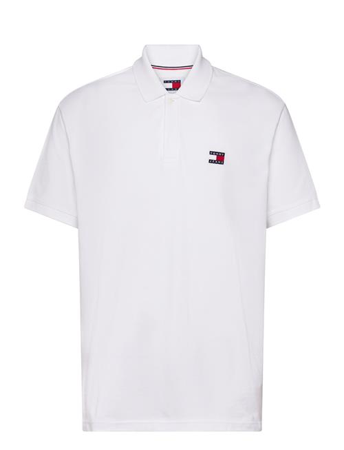 Se Tommy Jeans Tjm Reg Badge Polo Tommy Jeans White ved Booztlet