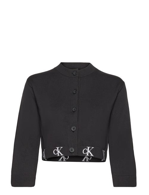 Calvin Klein Monogram Logo Cardigan Calvin Klein Black