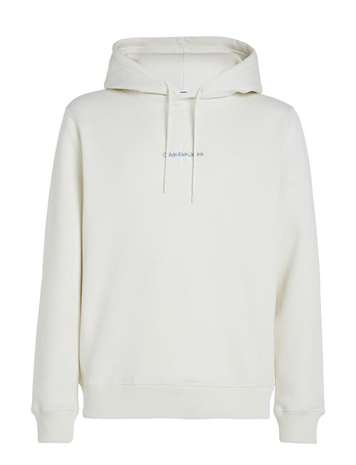 Se Calvin Klein Jeans Monologo Hoodie Calvin Klein Jeans Cream ved Booztlet