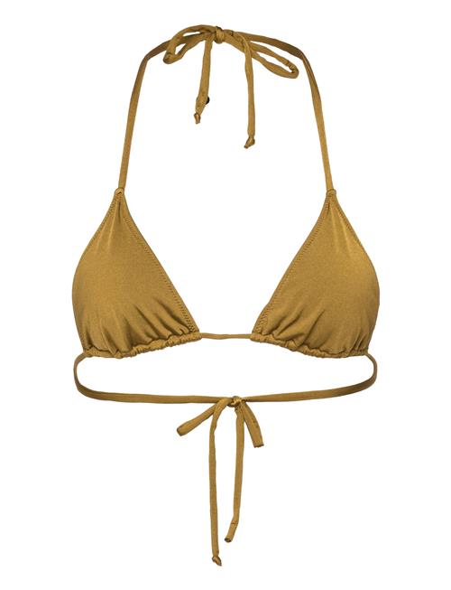 Understatement Underwear Strappy Triangle Bikini Top Understatement Underwear Khaki