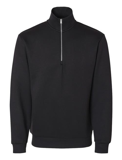 Selected Homme Slhemanuel Soft Zip High Neck Sweat Noos Selected Homme Black