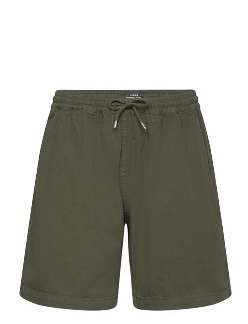 Se Dyed Canvas Beach Shorts Mads Nørgaard Green ved Booztlet