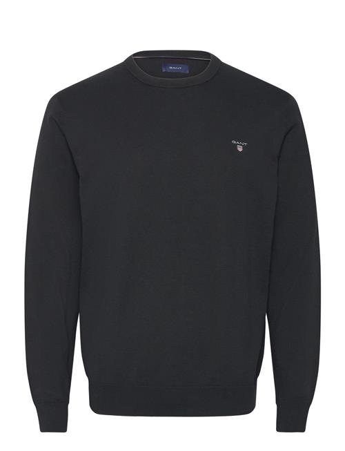 Cotton C-Neck GANT Black