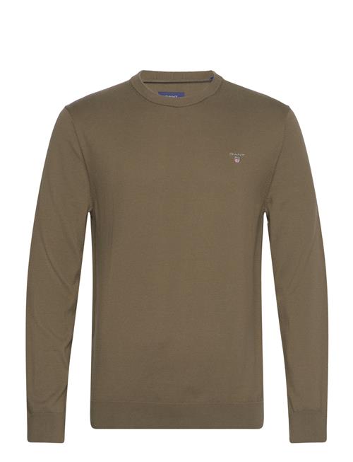 Cotton C-Neck GANT Khaki