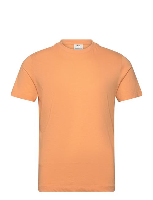 Mango Basic Cotton Stretch T-Shirt Mango Orange