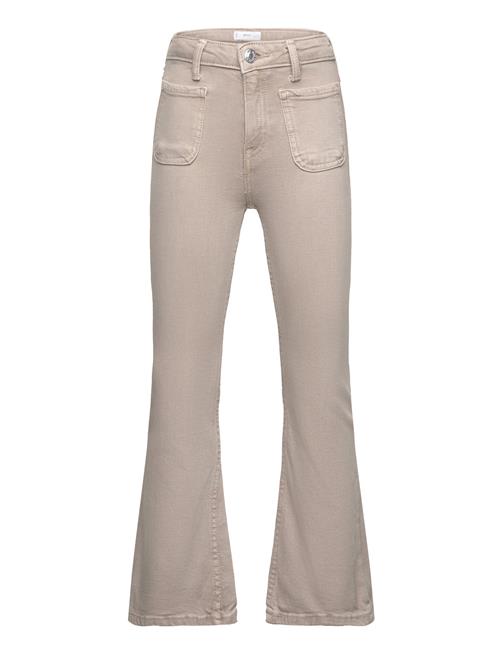 Se Mango Flared Jeans With Pocket Mango Cream ved Booztlet