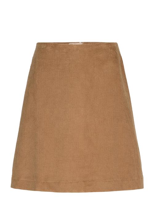 Slfjenny-Newibi Mw Corduroy Skirt D2 Selected Brown