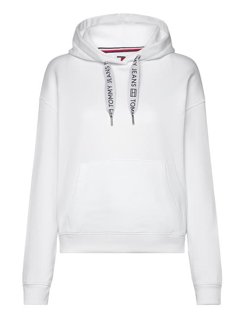 Tjw Bxy Logo Drawcord Hoodie Ext Tommy Jeans White