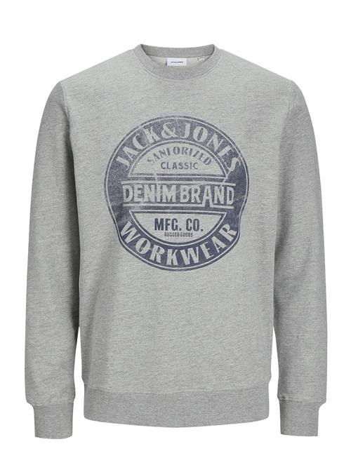 Se Jack & Jones Jjjeans Sweat O-Neck Jack & J S Grey ved Booztlet