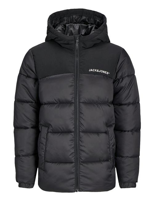 Se Jack & Jones Jjmoon Hood Puffer Jnr Jack & J S Black ved Booztlet