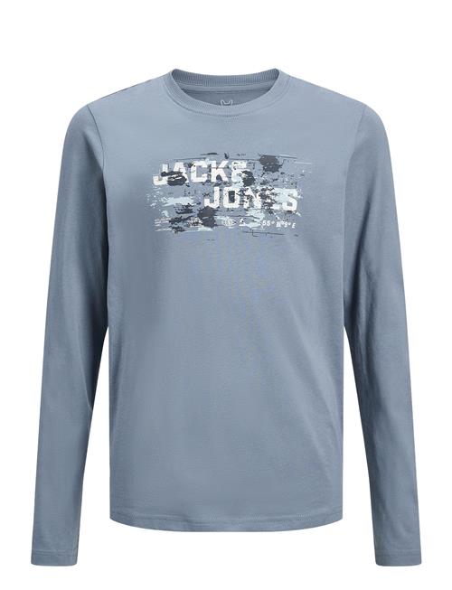 Se Jack & Jones Jcooutdoor Logo Tee Aw24 Ls Crew N Mni Jack & J S Blue ved Booztlet