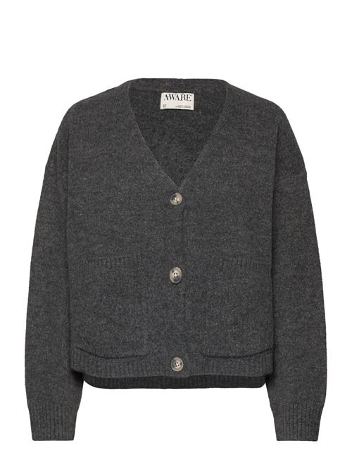Awgemma Ls V-Neck Knit Cardigan Noos Vero Moda Grey