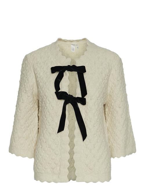 Se YAS Yasegsa 3/4 Knit Cardigan S. YAS Cream ved Booztlet