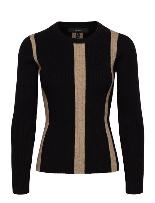 Vero Moda Vmgold New Rib Ls O-Neck Pullover Vero Moda Black