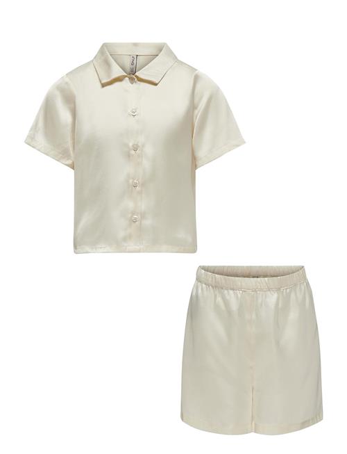 Kids Only Kogsarah Short Satin Nightwear Set Wvn Kids Only Cream