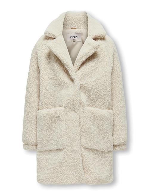 Se Kids Only Kogsandra Teddy Long Coat Otw Kids Only Cream ved Booztlet