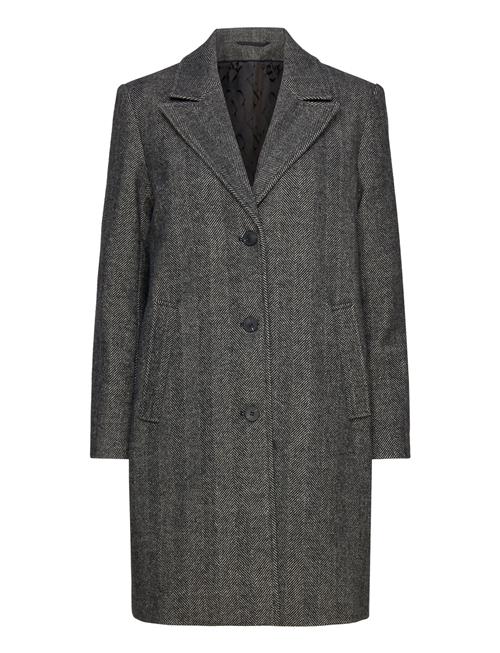 Slfnew Alma Wool Coat Herringb Noos Selected Femme Grey