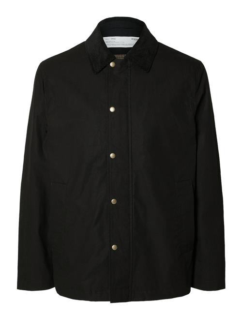 Selected Homme Slhwalter Waxed Cotton Jkt Noos Selected Homme Black