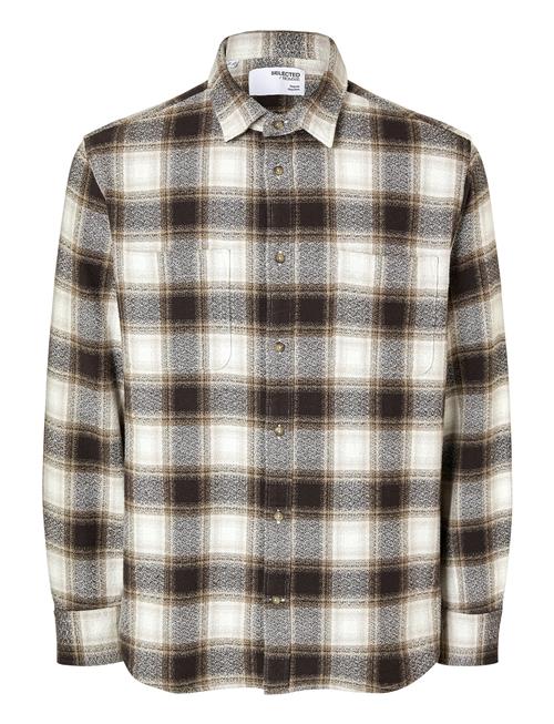 Selected Homme Slhregowen-Grindle Check Shirt Ls Selected Homme Brown