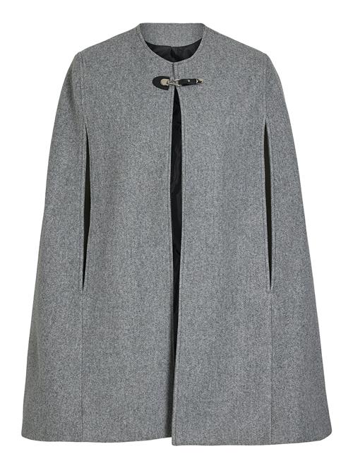 Se Vila Viloni Tailored Poncho/Ef Vila Grey ved Booztlet