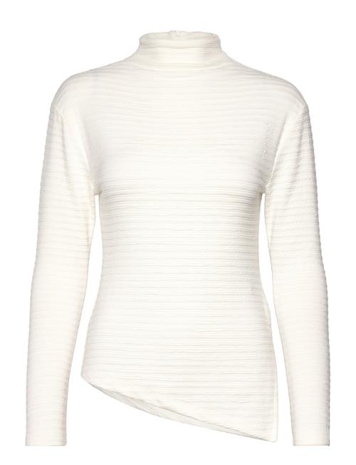 Slfganna Ls T-Neck Top Selected White