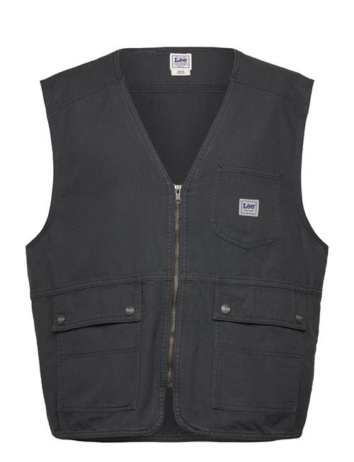 Se Lee Jeans Utility Vest Lee Jeans Black ved Booztlet