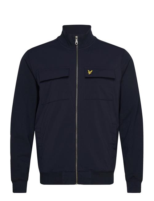 Hybrid Zip Track Jacket Lyle & Scott Navy