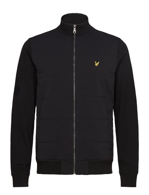 Hybrid Baffled Track Jacket Lyle & Scott Black