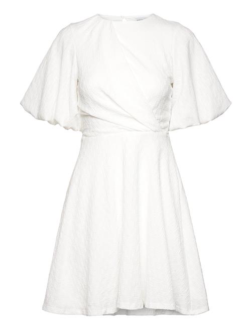 Se Bubbleroom Draped Front Structured Dress Bubbleroom White ved Booztlet