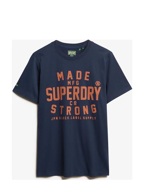 Superdry Machined Goods Workwear Tee Superdry Navy