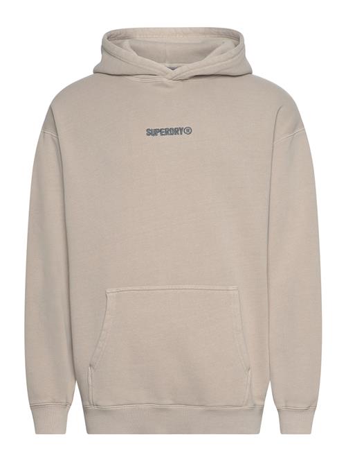 Se Superdry Micro Logo Graphic Loose Hood Superdry Beige ved Booztlet