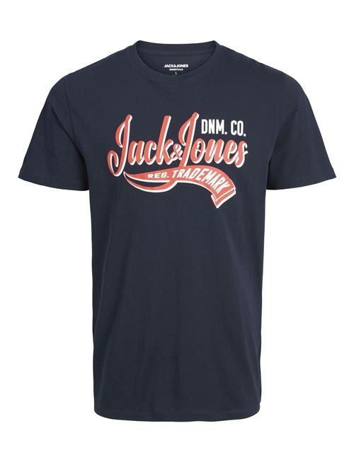 Se Jack & Jones Jjelogo Tee Ss Neck 2 Col 23/24 Noos Jnr Jack & J S Navy ved Booztlet