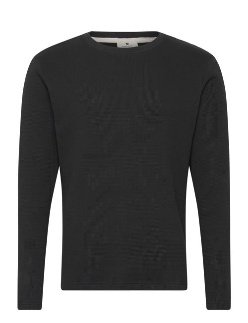 Akkikki L/S Waffle Tee Anerkjendt Black